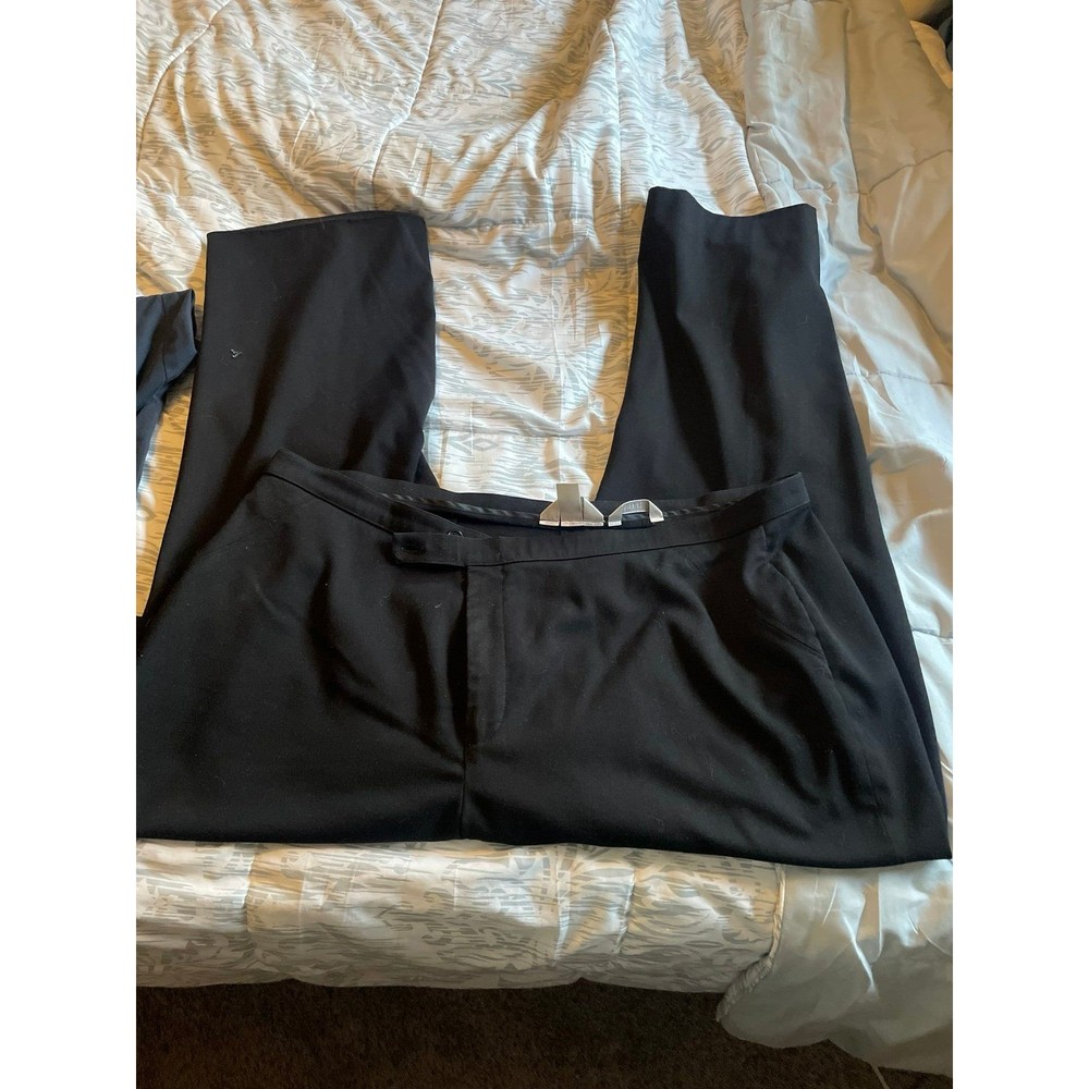 Womens plus size black dress pants
